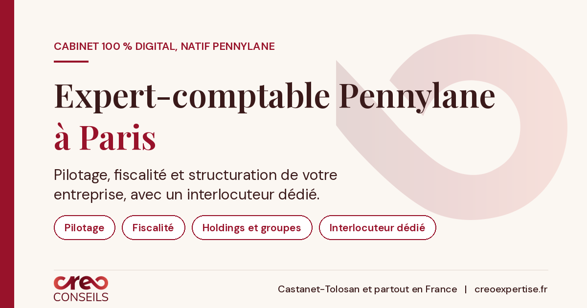 Expert-comptable Pennylane à Paris : CREO Conseils, cabinet 100 % digital